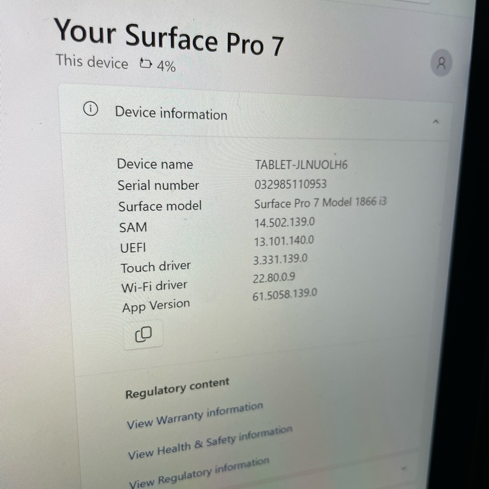 Microsoft Surface Pro 7